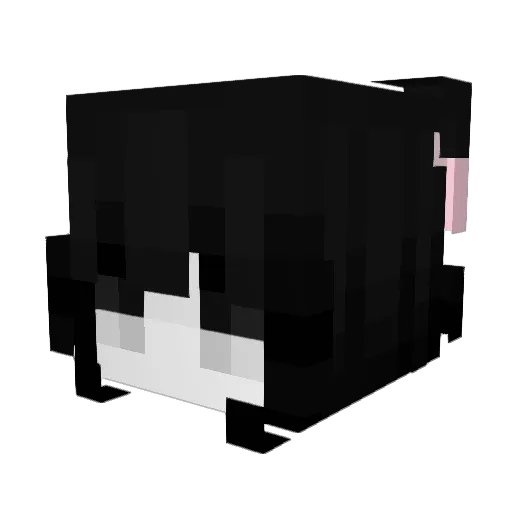 isaxz Minecraft avatar head, 3D render