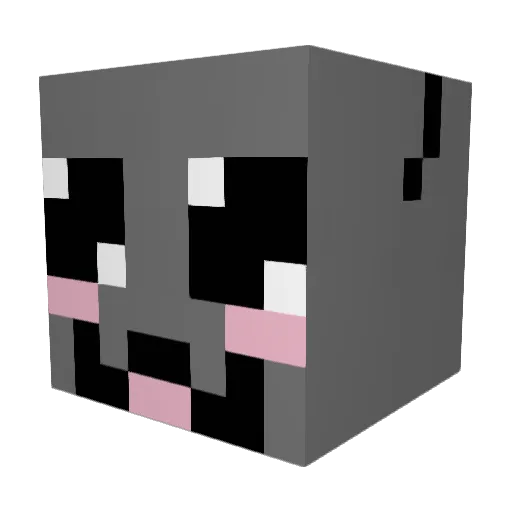 isayyyo Minecraft avatar head, 3D render