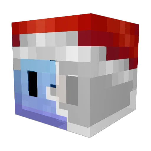 isbobo Minecraft avatar head, 3D render
