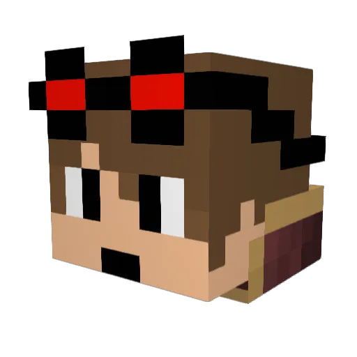 isbor787 Minecraft avatar head, 3D render