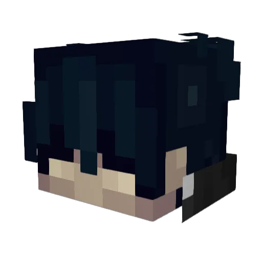 ischxzo Minecraft avatar head, 3D render
