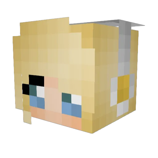 isdumb Minecraft avatar head, 3D render