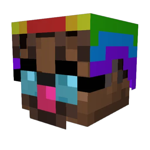 iseenomacros Minecraft avatar head, 3D render
