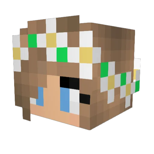isemjawi Minecraft avatar head, 3D render