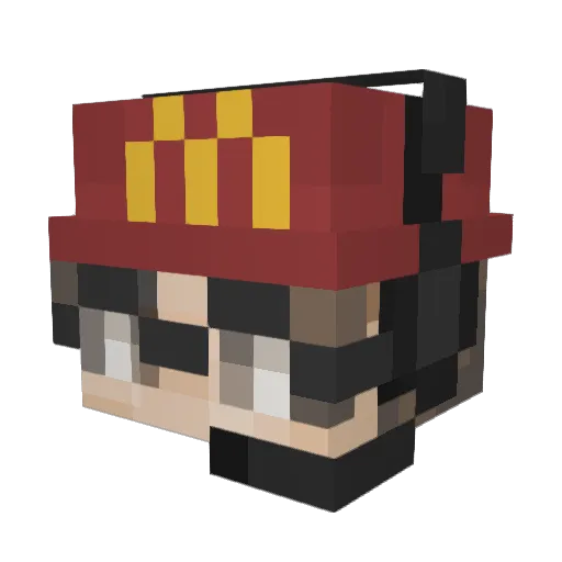 isendmimos Minecraft avatar head, 3D render