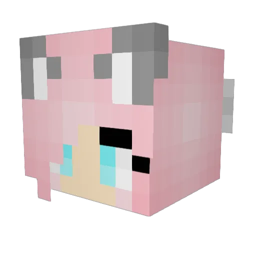 isescool Minecraft avatar head, 3D render