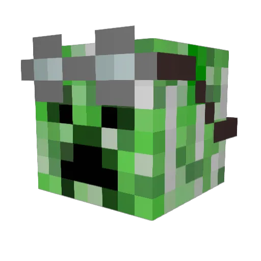 isexplosion Minecraft avatar head, 3D render