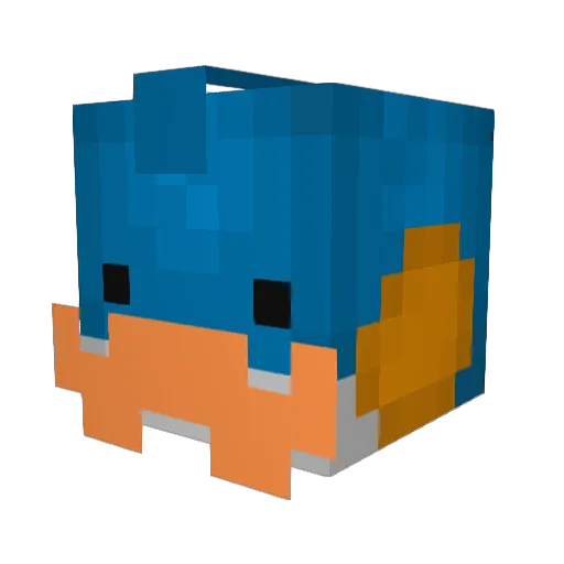 ish12345 Minecraft avatar head, 3D render