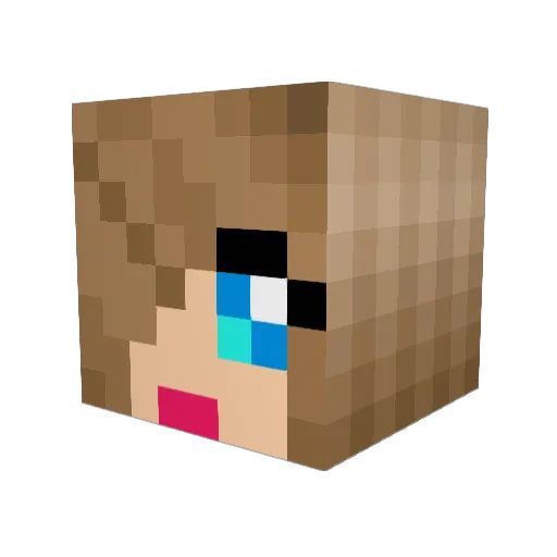 isha388 Minecraft avatar head, 3D render