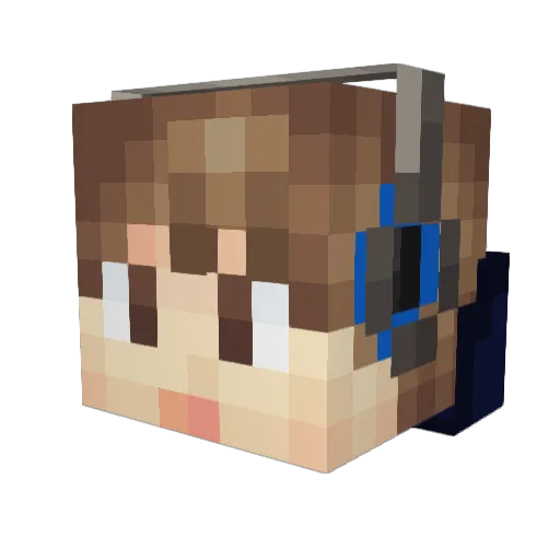 ishaaq07 Minecraft avatar head, 3D render