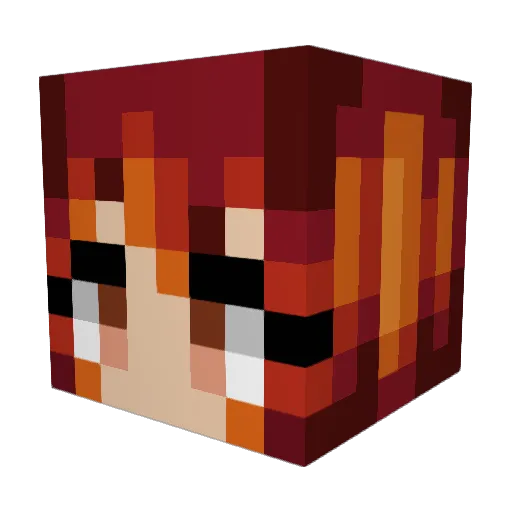 ishae99 Minecraft avatar head, 3D render