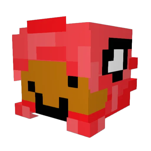 ishanfr Minecraft avatar head, 3D render