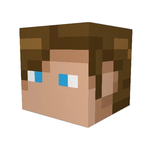 ishargre Minecraft avatar head, 3D render