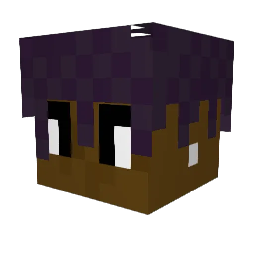 ishem Minecraft avatar head, 3D render