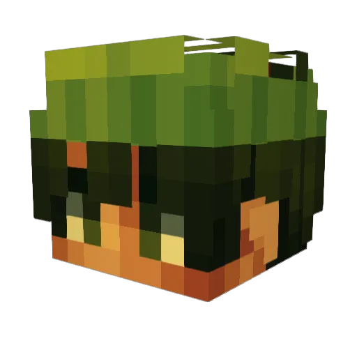 isherz Minecraft avatar head, 3D render