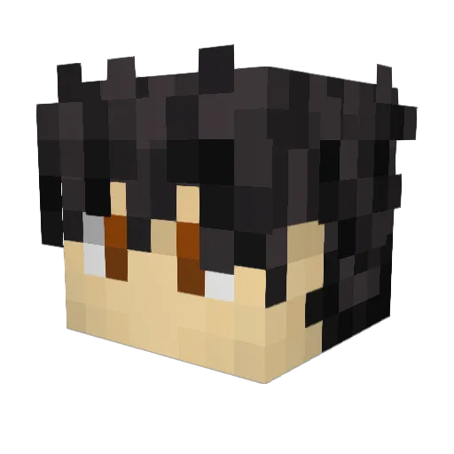 ishi_sama Minecraft avatar head, 3D render