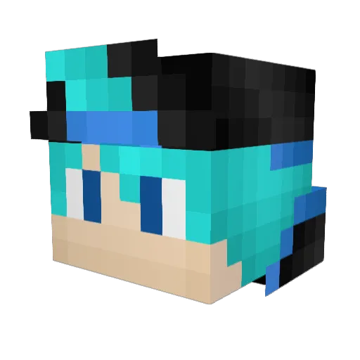 ishingay Minecraft avatar head, 3D render