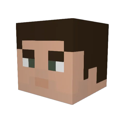ishisawsome Minecraft avatar head, 3D render