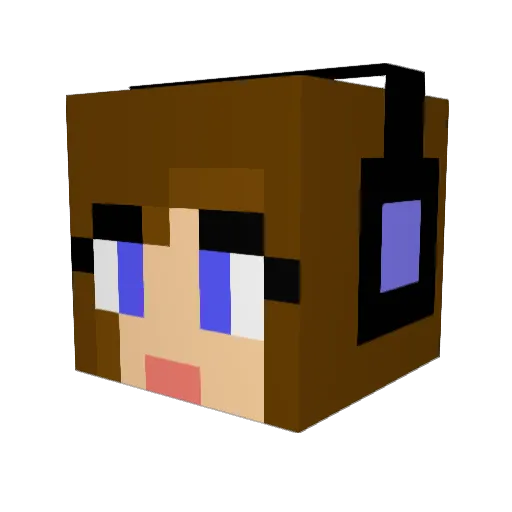ishop02 Minecraft avatar head, 3D render