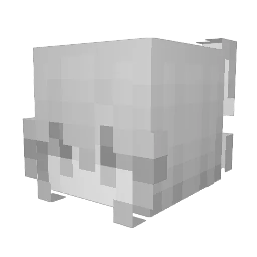 ishuugo Minecraft avatar head, 3D render