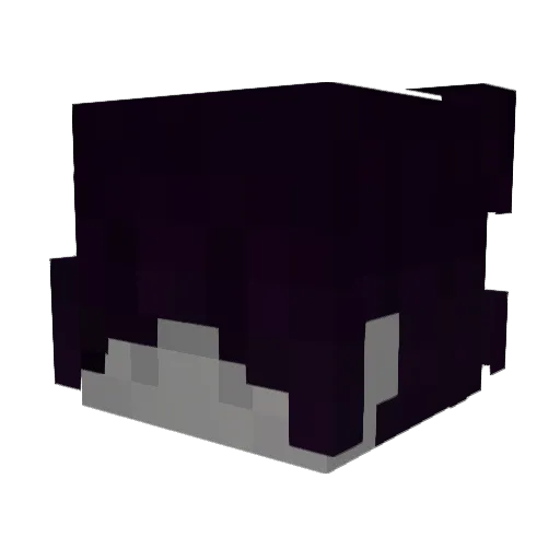 ishwz Minecraft avatar head, 3D render