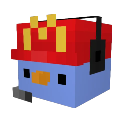 ishysteele Minecraft avatar head, 3D render