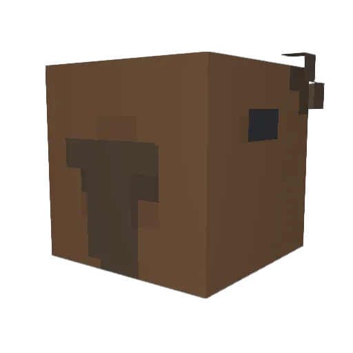 isi2306 Minecraft avatar head, 3D render