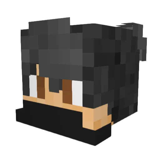 isi_TwT Minecraft avatar head, 3D render