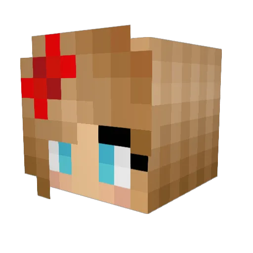 isiauss Minecraft avatar head, 3D render