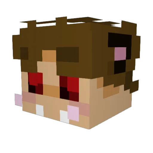isickbuildz Minecraft avatar head, 3D render