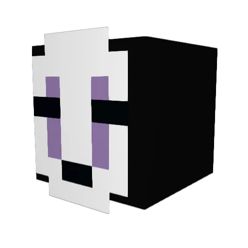 isidoi Minecraft avatar head, 3D render
