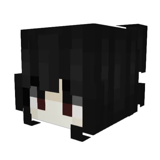 isita2 Minecraft avatar head, 3D render