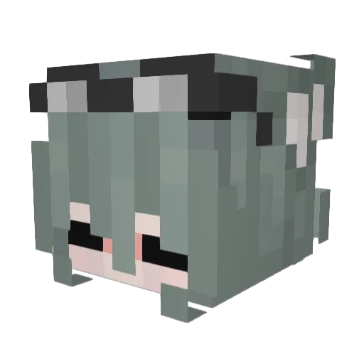 isitah Minecraft avatar head, 3D render