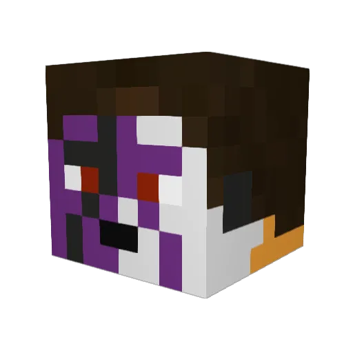 isiys Minecraft avatar head, 3D render