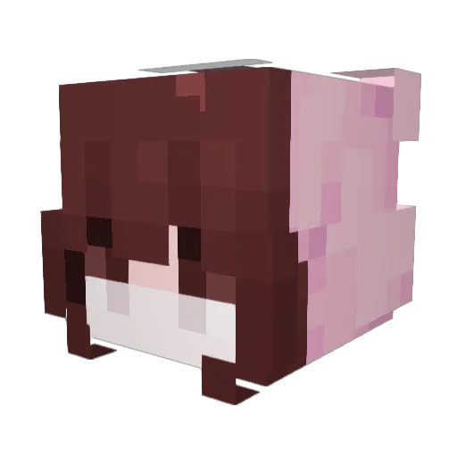 isjX0j Minecraft avatar head, 3D render
