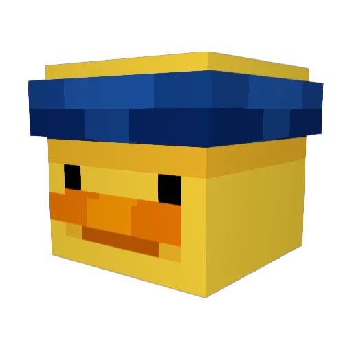 iskaway Minecraft avatar head, 3D render
