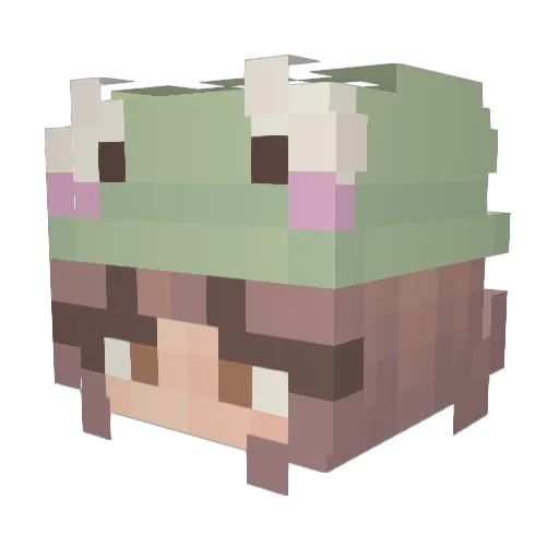 isla_xxx Minecraft avatar head, 3D render