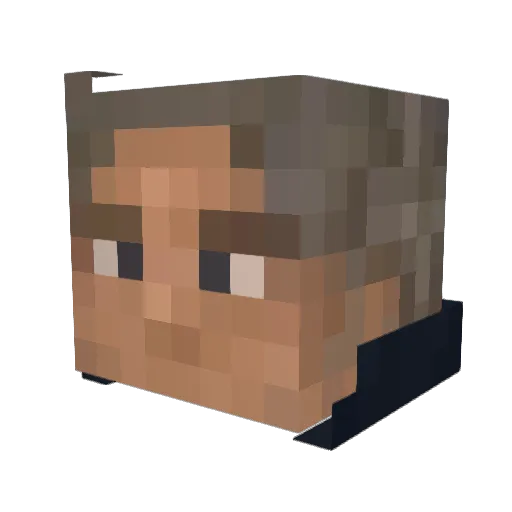 isladeepstein Minecraft avatar head, 3D render