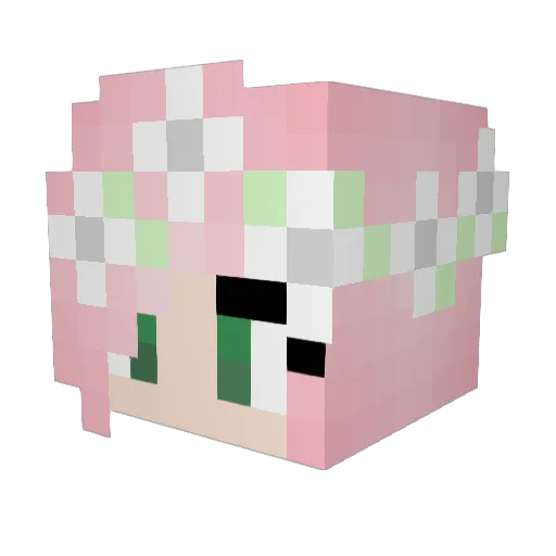 islagrace09 Minecraft avatar head, 3D render