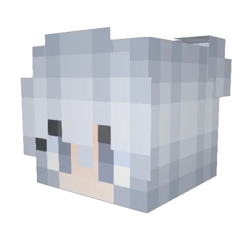 islander_132325 Minecraft avatar head, 3D render