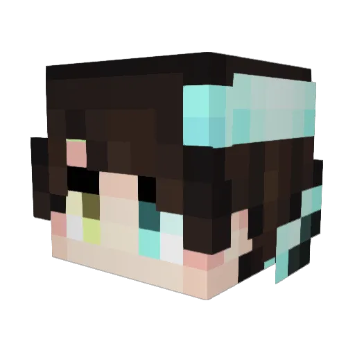 islekes Minecraft avatar head, 3D render