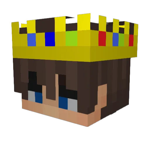islem16 Minecraft avatar head, 3D render