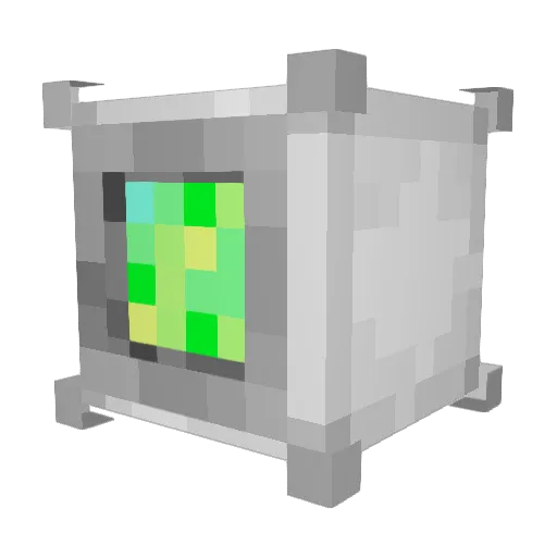 isloe Minecraft avatar head, 3D render