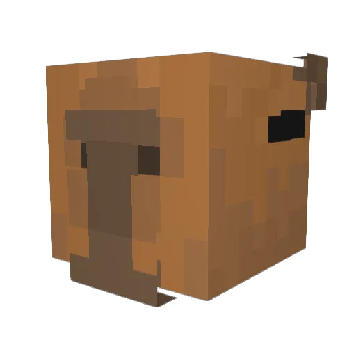 ismackratz Minecraft avatar head, 3D render