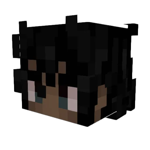 ismatang Minecraft avatar head, 3D render