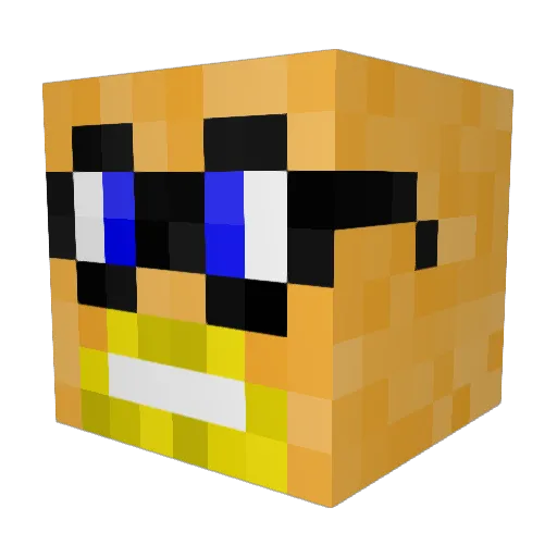 ismatheking Minecraft avatar head, 3D render