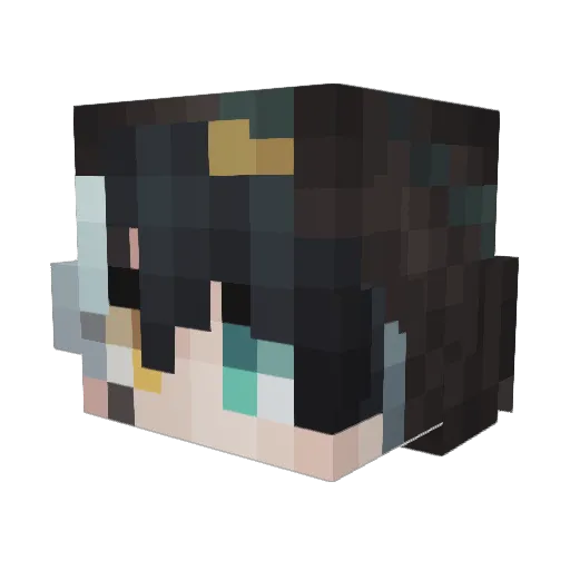 ismeZeph Minecraft avatar head, 3D render