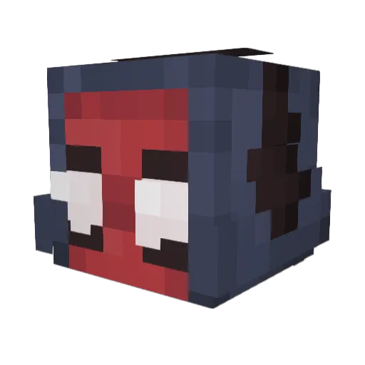 isme_Envy Minecraft avatar head, 3D render