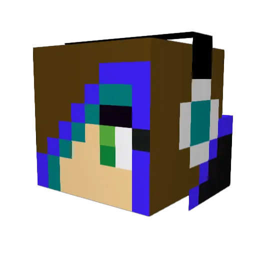 ismestyl Minecraft avatar head, 3D render