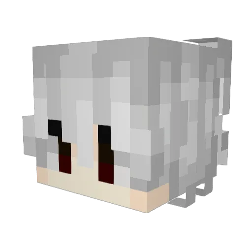ismqq Minecraft avatar head, 3D render